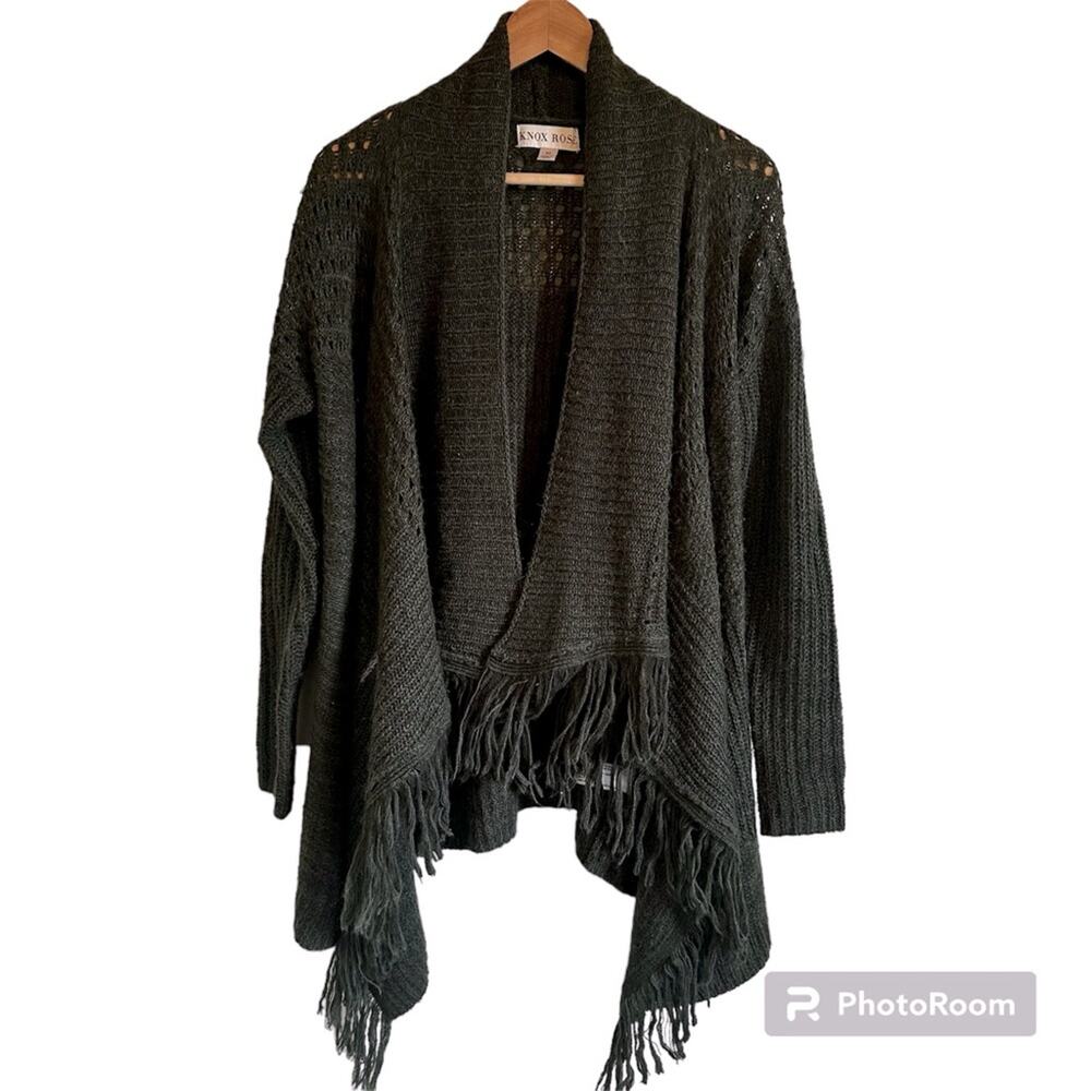Knox Rose women’s sweater/poncho size xs green‎